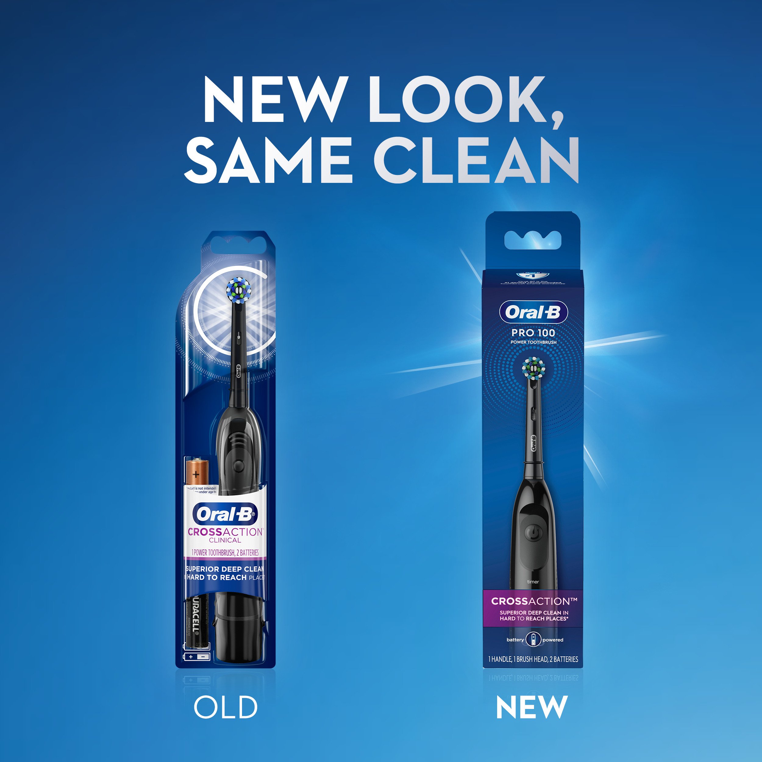 Oral-B Pro 100 Cross Action Powered Toothbrush - Black - Shop