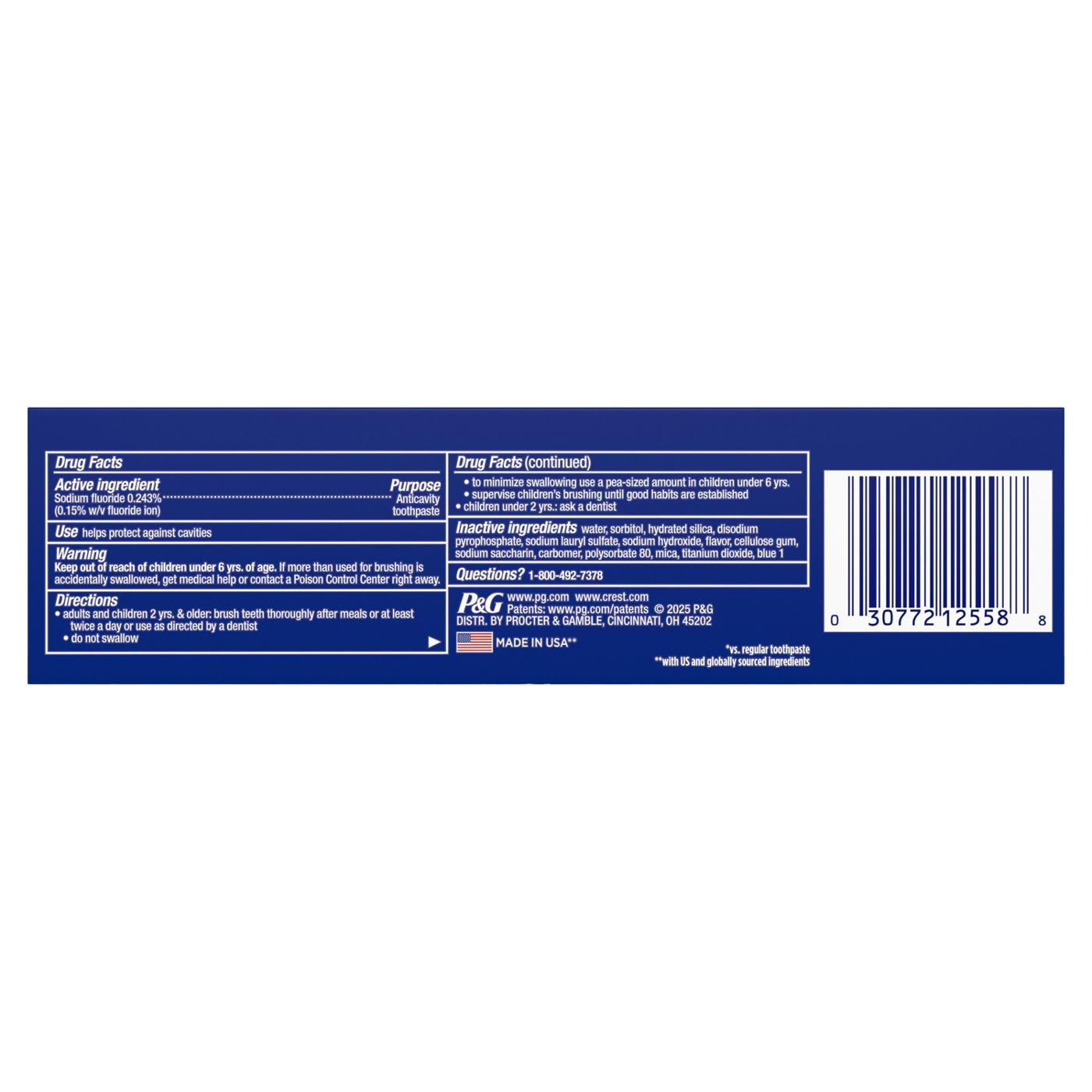 Crest 3DWhite Advanced Deep Clean Teeth Whitening Toothpaste; image 6 of 10