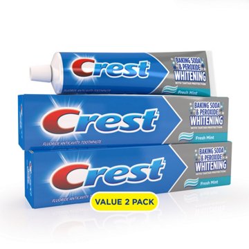 Crest Baking Soda & Peroxide Fresh Mint Whitening Toothpaste, 2 Pk, 11.4 oz