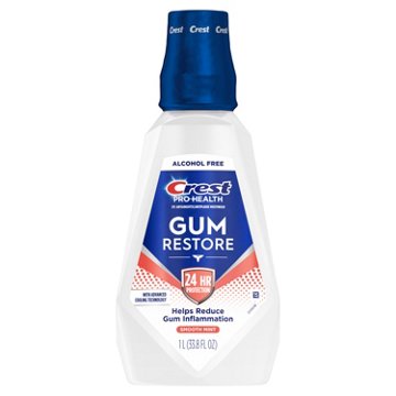 Crest Pro-Health Gum Restore Mouthwash, Antigingivitis/Antiplaque, Smooth Mint