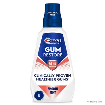 Crest Pro-Health Gum Restore Mouthwash, Antigingivitis/Antiplaque, Smooth Mint