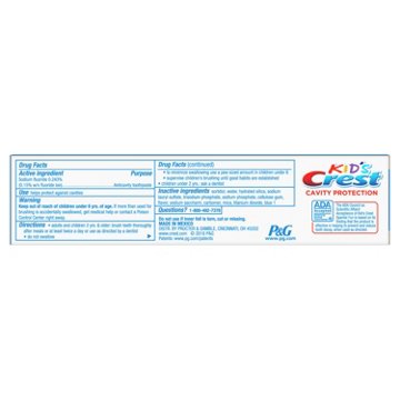 Crest Kid's Cavity Protection Toothpaste - Sparkle Fun, 2.2 oz