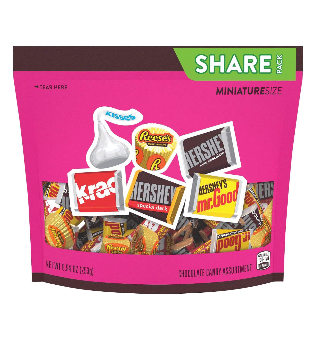 Hershey's Chocolate Candy Assortment Miniature Size Share Pack; image 1 of 2