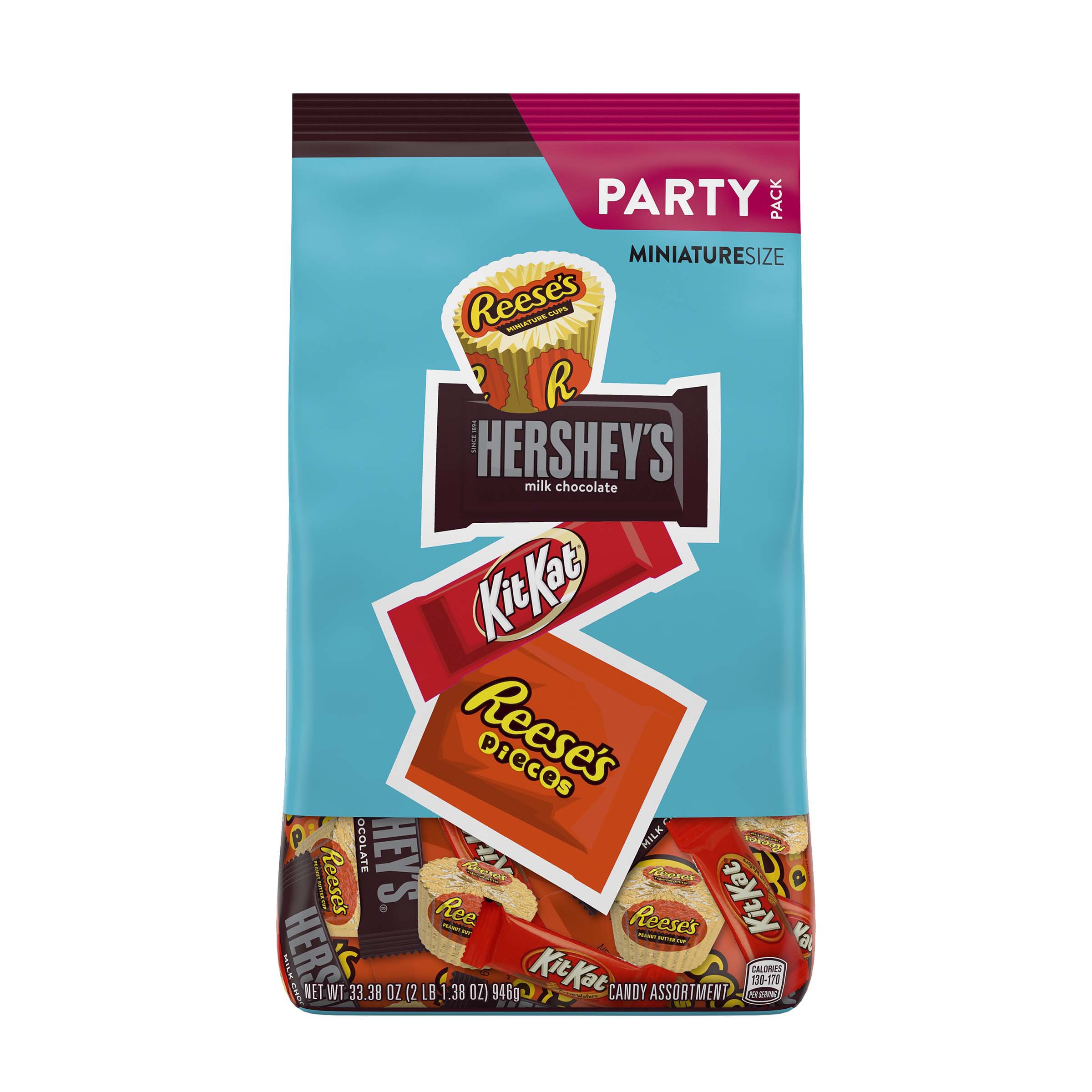 KIT KAT, Milk Chocolate Wafers Candy Snack Size Bulk, Individually Wrapped,  2 LB