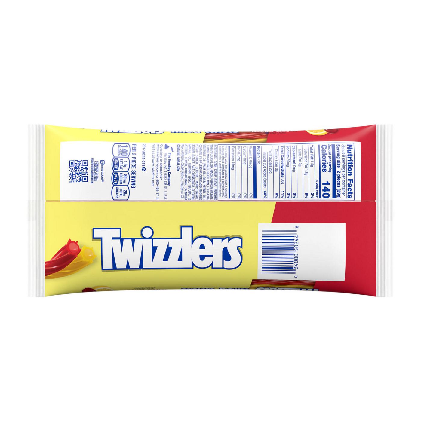 Twizzlers Filled Twists Cherry & Citrus Flavored Sweet & Sour Chewy Candy Unwrapped Bag; image 6 of 6