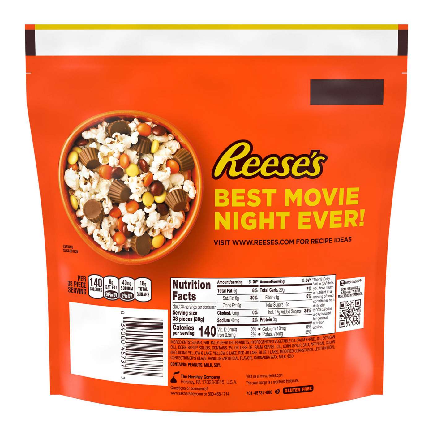 Reese's Pieces Peanut Butter Candy - Party Pack - Shop Candy at H-E-B