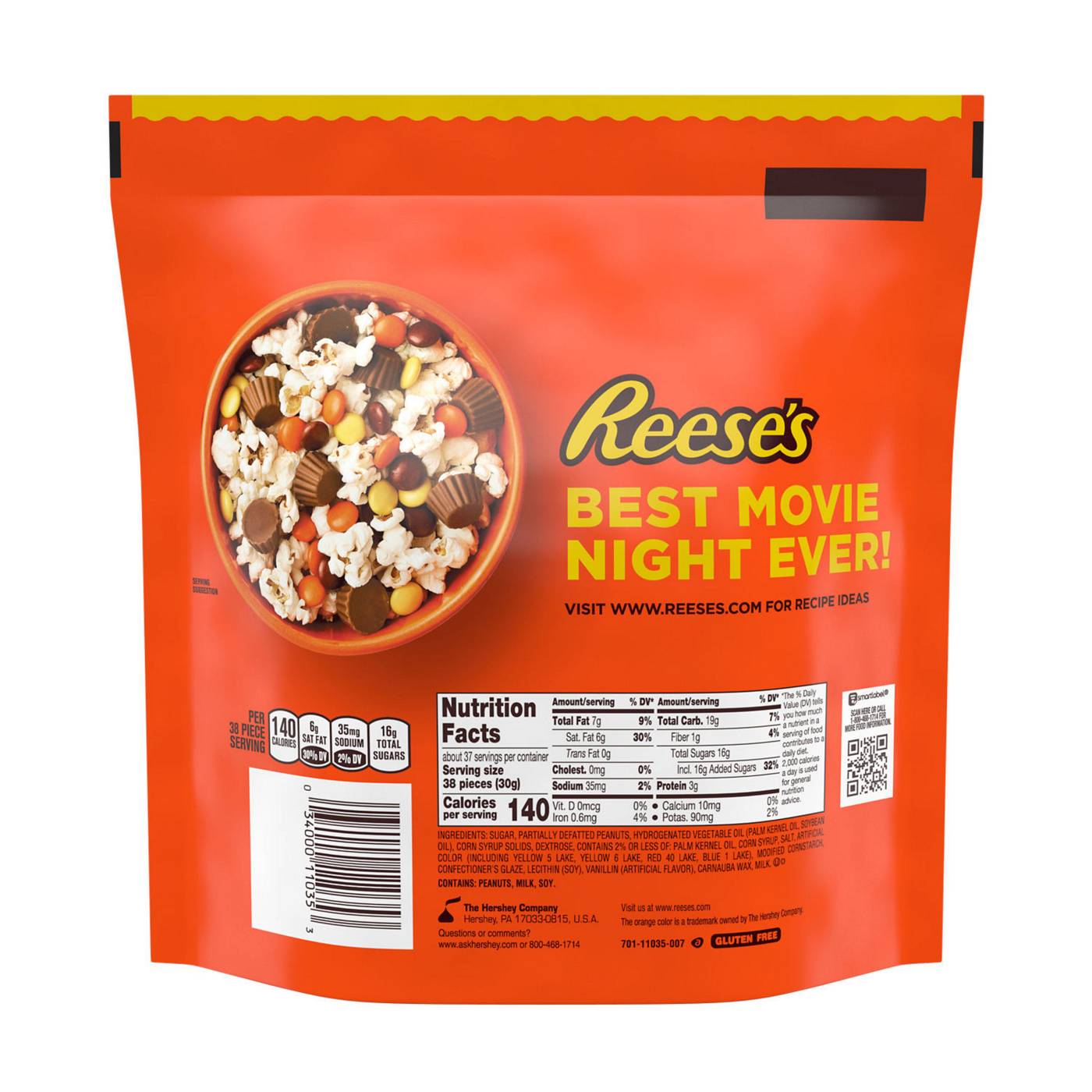Reese's Pieces Peanut Butter Candy - Party Pack; image 4 of 4