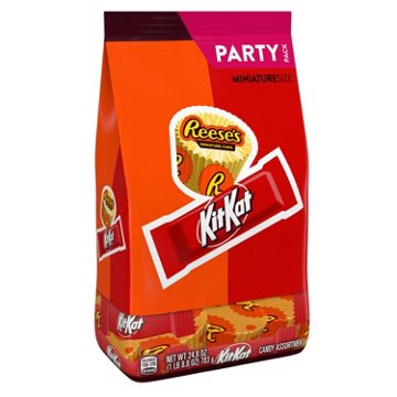 Reese's & Kit Kat Assorted Miniature Size Candy - Party Pack