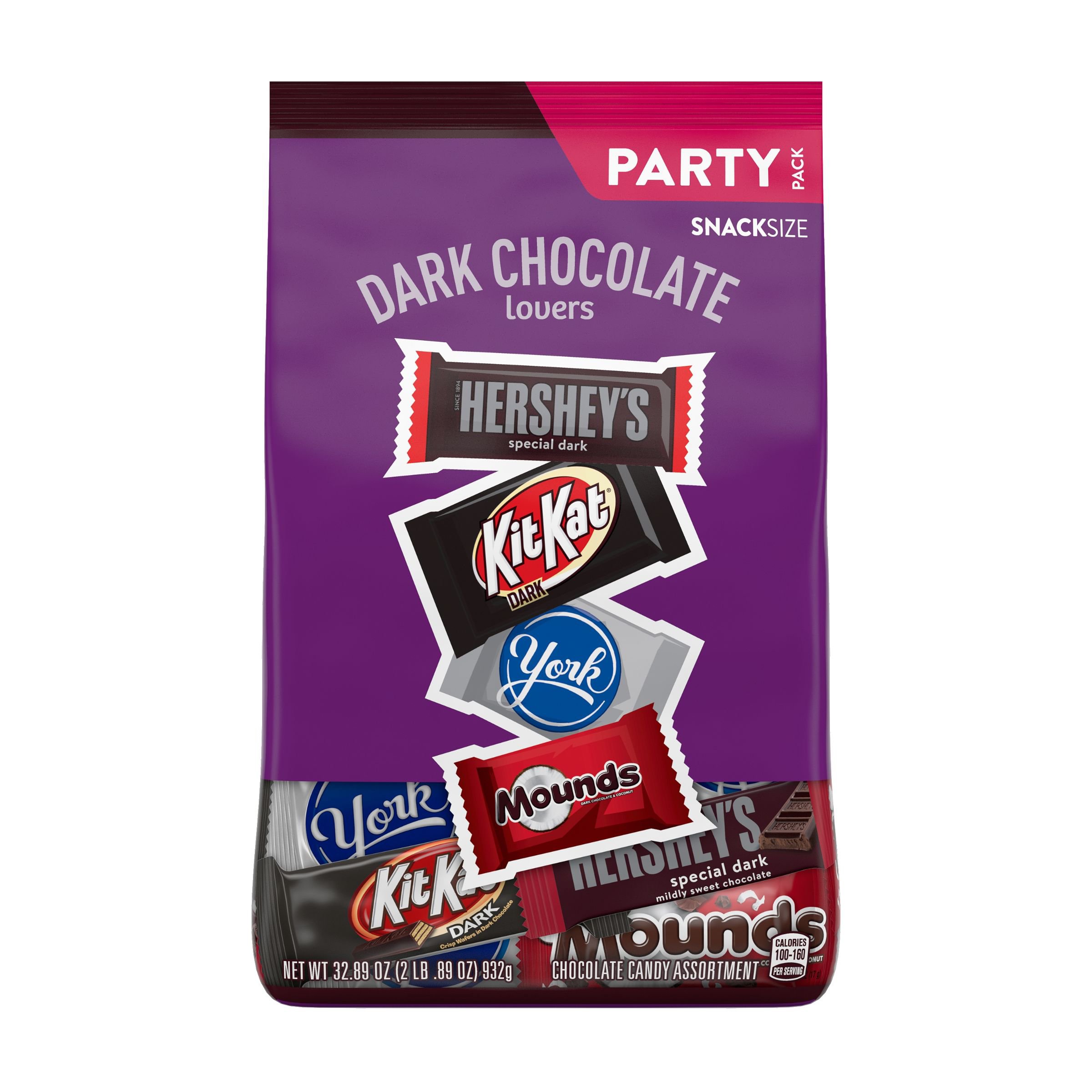 Hershey's Assorted Dark Chocolate Lovers Snack Size, Party Pack Shop