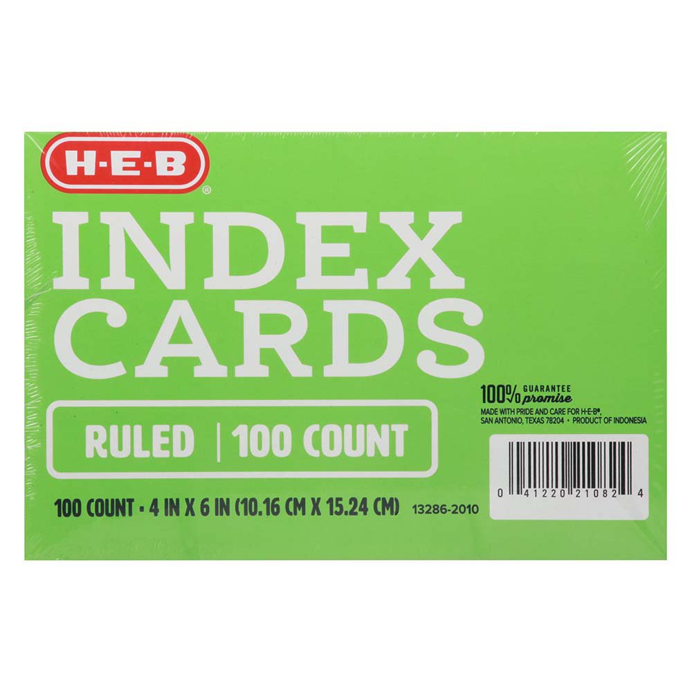 green index card