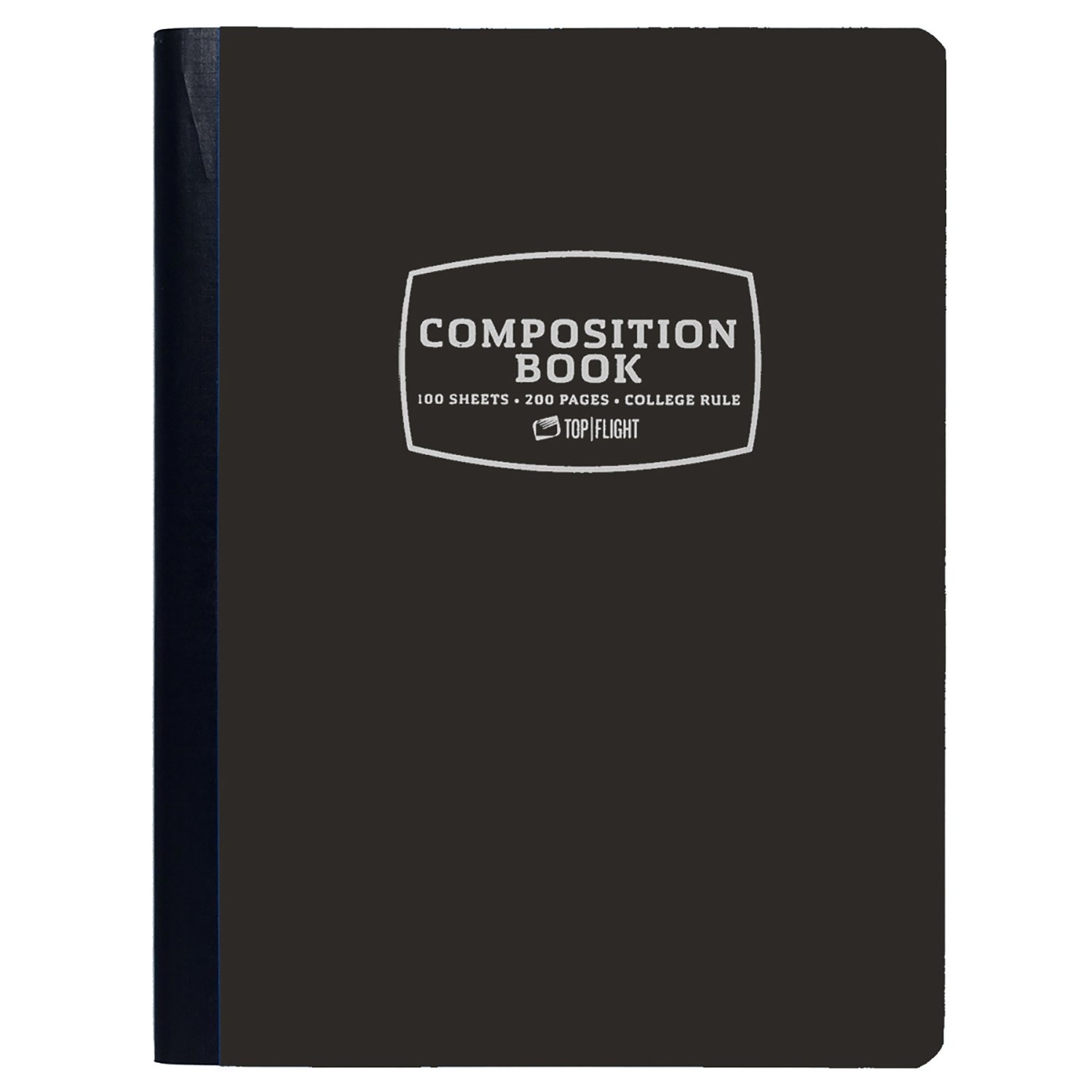 Top Flight 1 Subject College Rule Composition Poly Notebook – Black - Shop  School & Office Supplies at H-E-B
