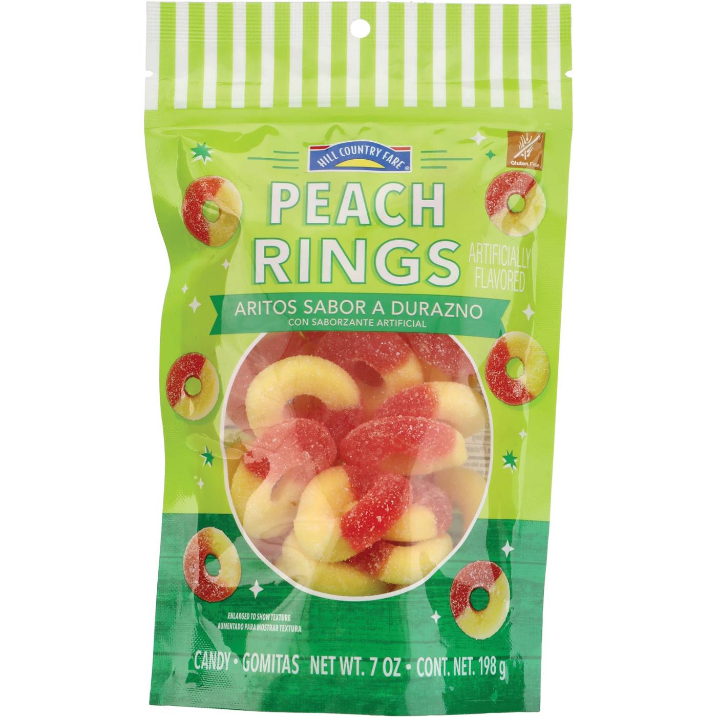 Hill Country Fare Peach Rings Candy; image 1 of 2