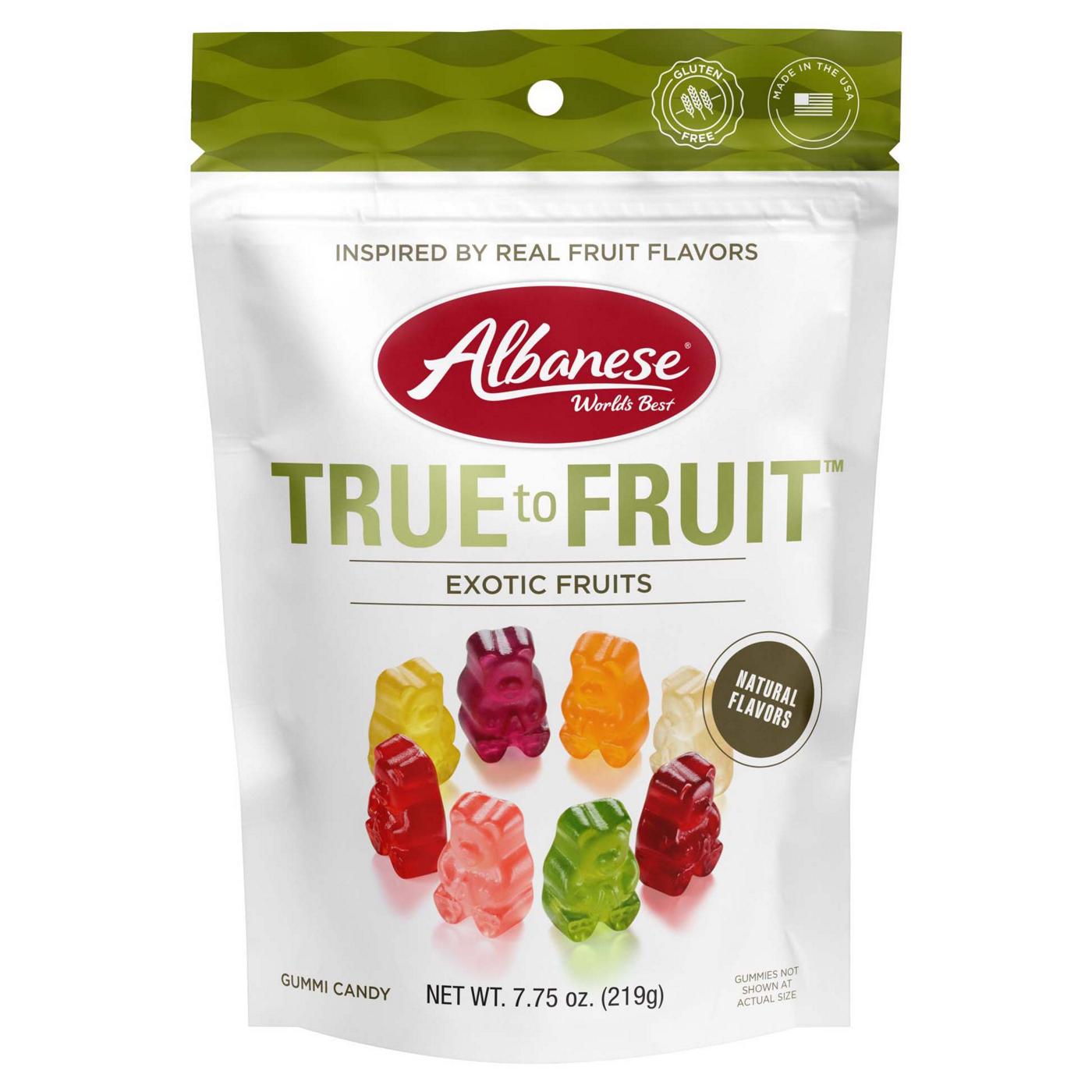 Albanese World's Best True to Fruit Exotic Fruits Flavor Gummi Bears