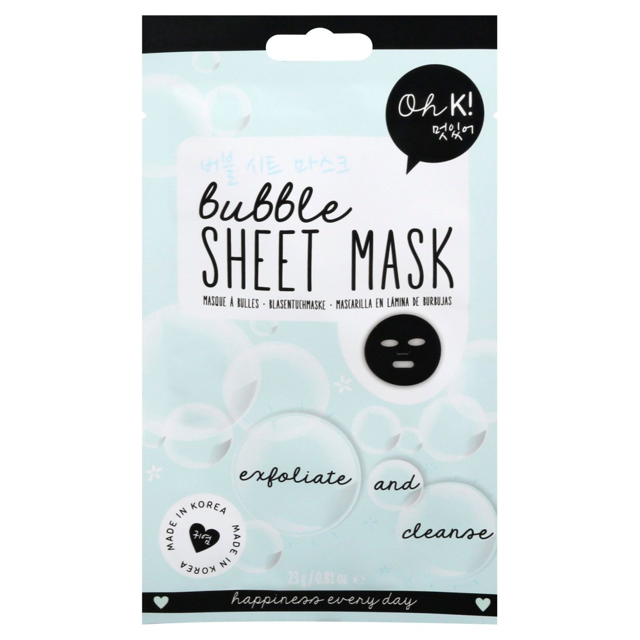 Oh K! Bubble Sheet Mask Shop Facial Masks & Treatments at HEB