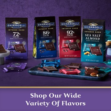 Ghirardelli 72% Cacao Intense Dark Chocolate Squares, 4.1 oz