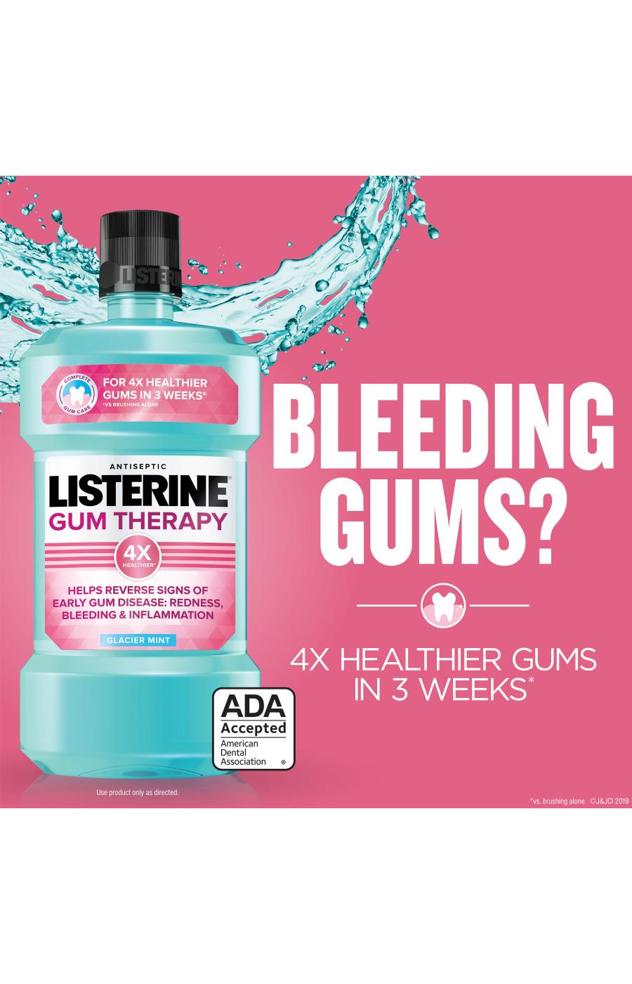 Listerine Gum Therapy Antiseptic Mouthwash, Glacier Mint; image 3 of 5