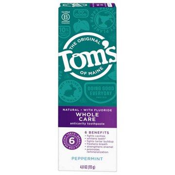Tom's of Maine Whole Care Anticavity Toothpaste - Peppermint