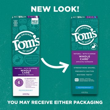 Tom's of Maine Whole Care Anticavity Toothpaste - Peppermint