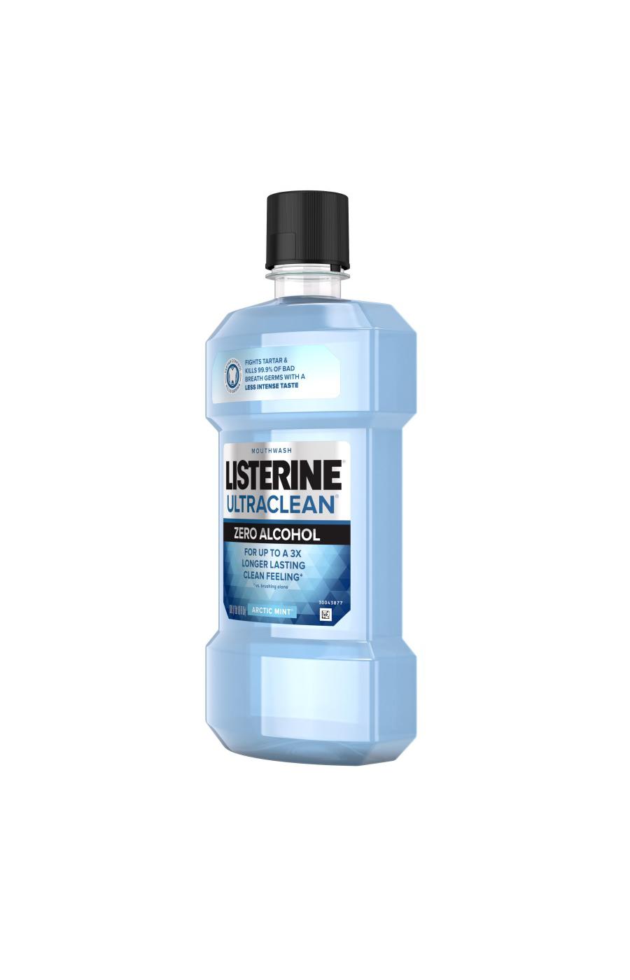 Listerine Ultraclean Zero Alcohol Mouthwash - Arctic Mint; image 4 of 5