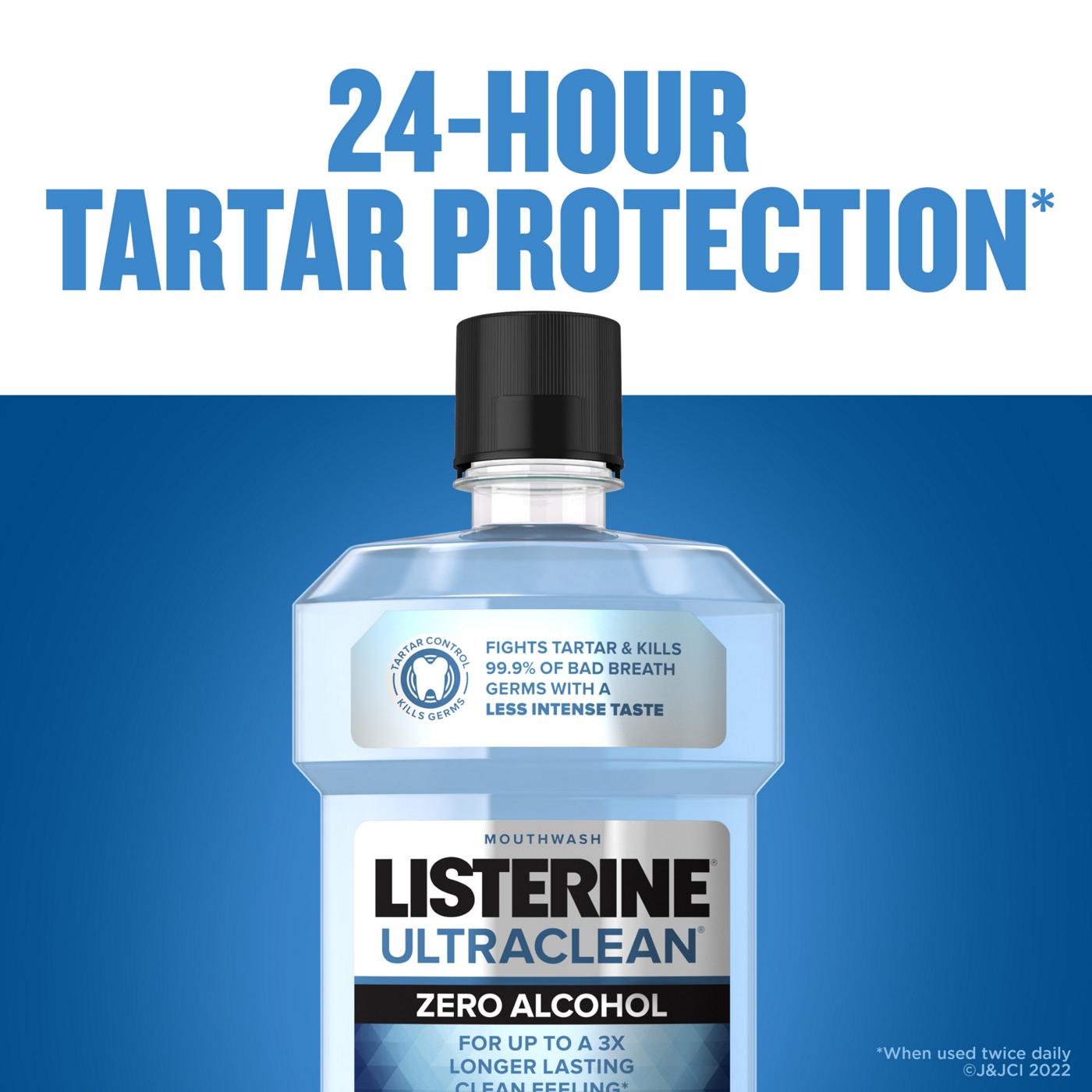 Listerine Ultraclean Zero Alcohol Mouthwash - Arctic Mint; image 6 of 8