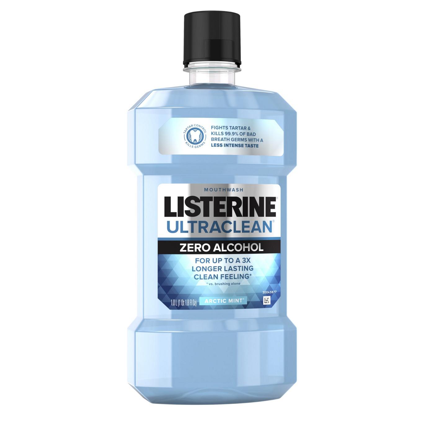 Listerine Ultraclean Zero Alcohol Mouthwash - Arctic Mint; image 7 of 8