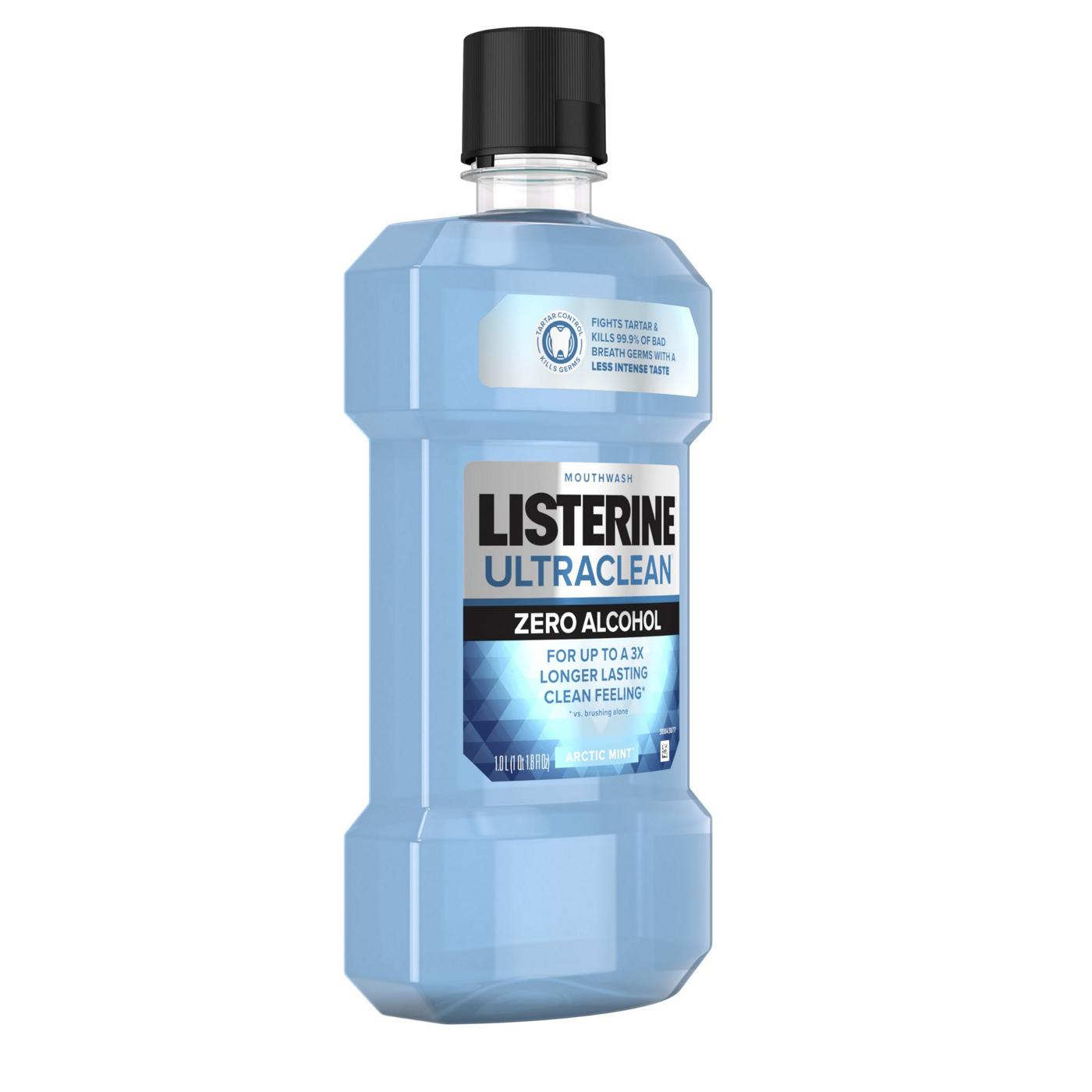 Listerine Ultraclean Zero Alcohol Mouthwash - Arctic Mint; image 8 of 8