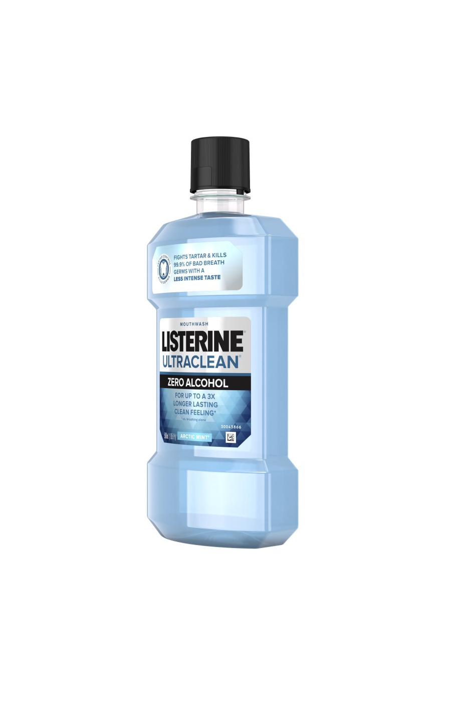 Listerine Ultraclean Zero Alcohol Mouthwash - Arctic Mint; image 4 of 5