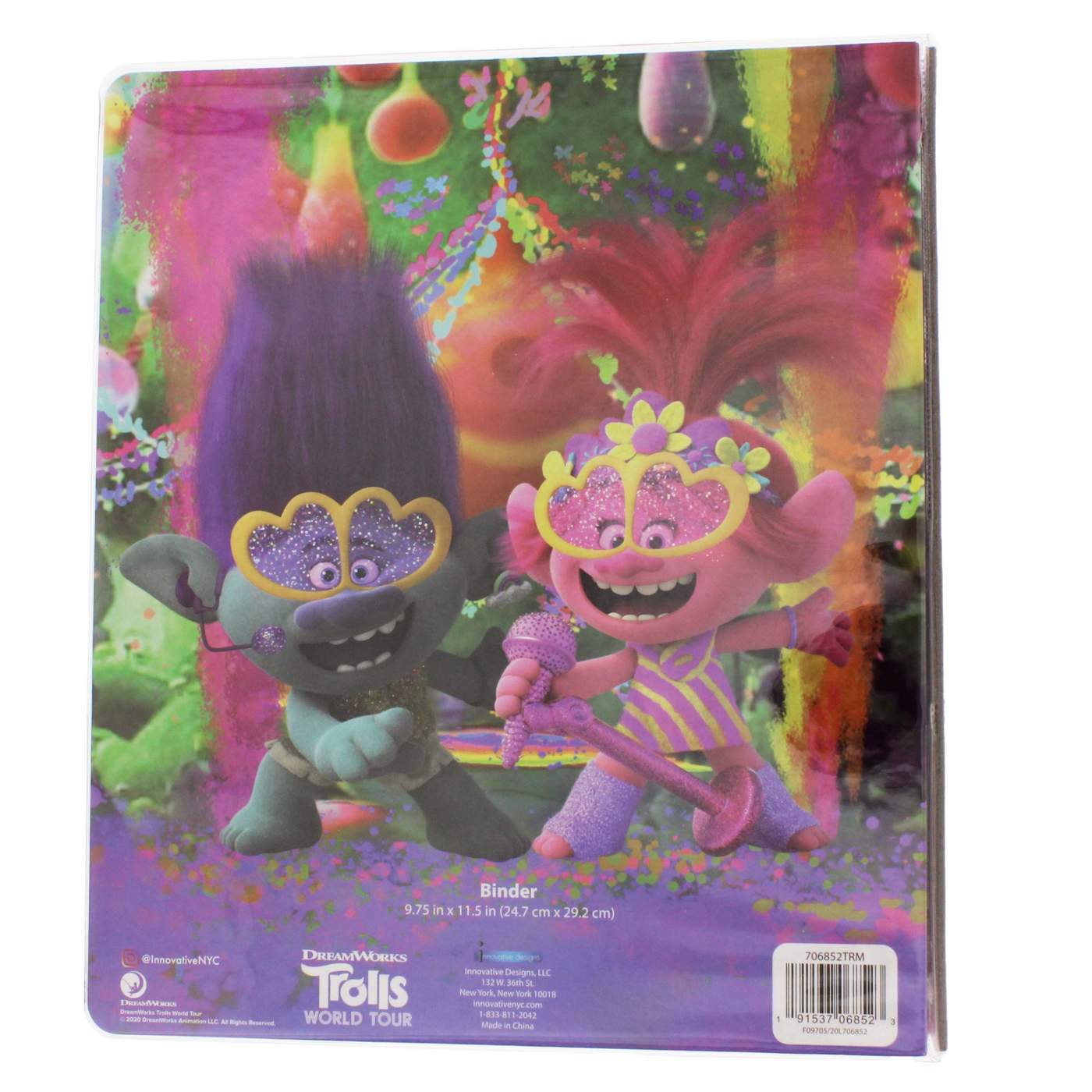 Innovative Designs Trolls World Tour Vinyl Binder; image 2 of 2