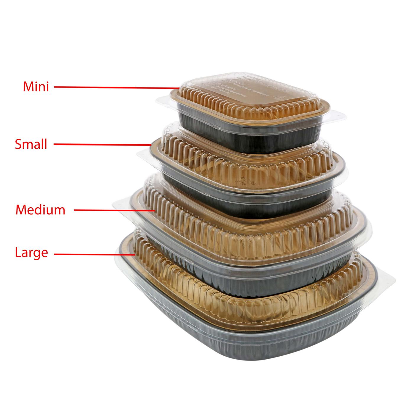 Durable Packaging Black & Gold Large Entree Pans - Shop Bakeware at H-E-B