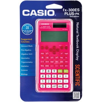Casio fx-300ES Plus Scientific Pink Calculator, 2nd Edition