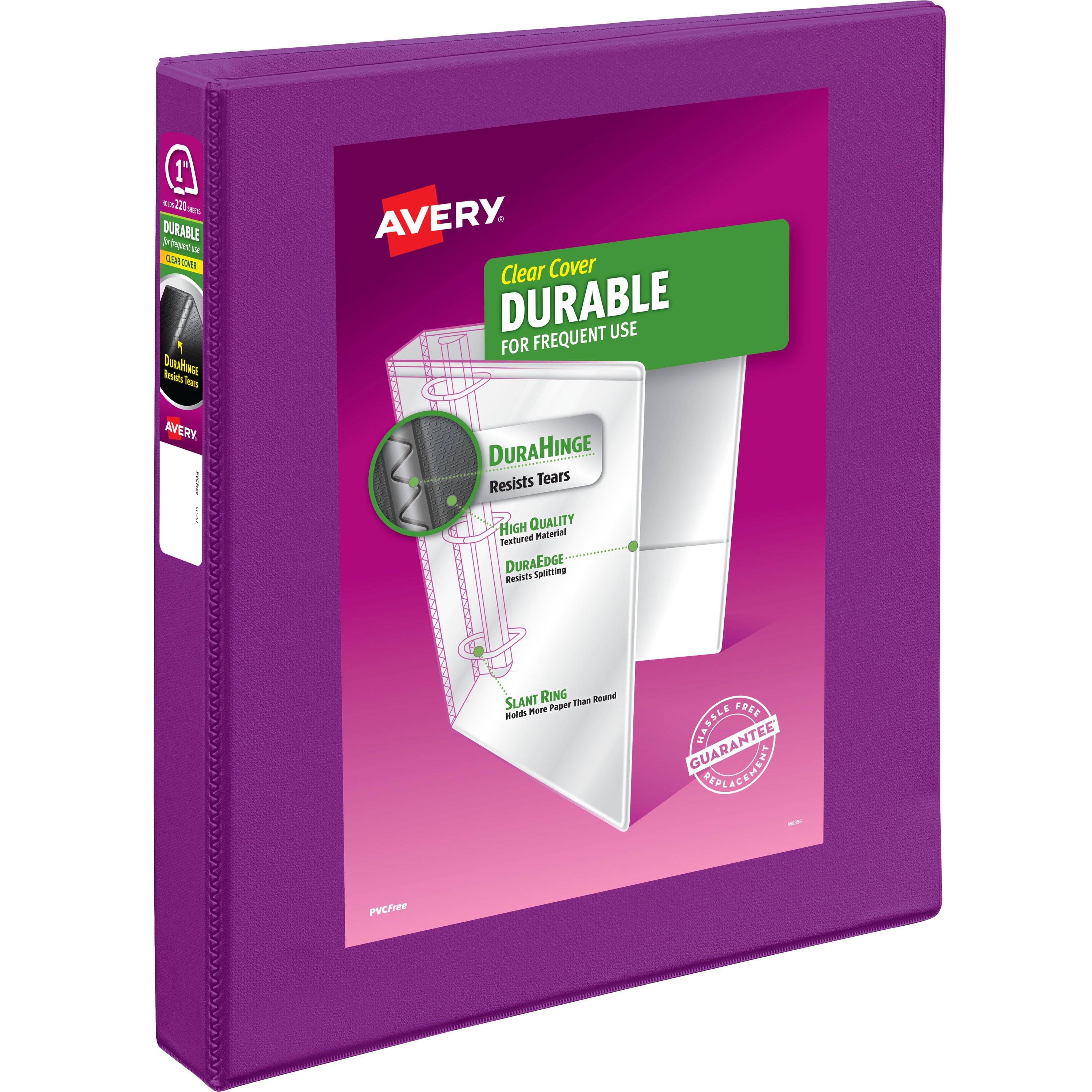 Avery Purple Durable View Binder Shop Binders at HEB
