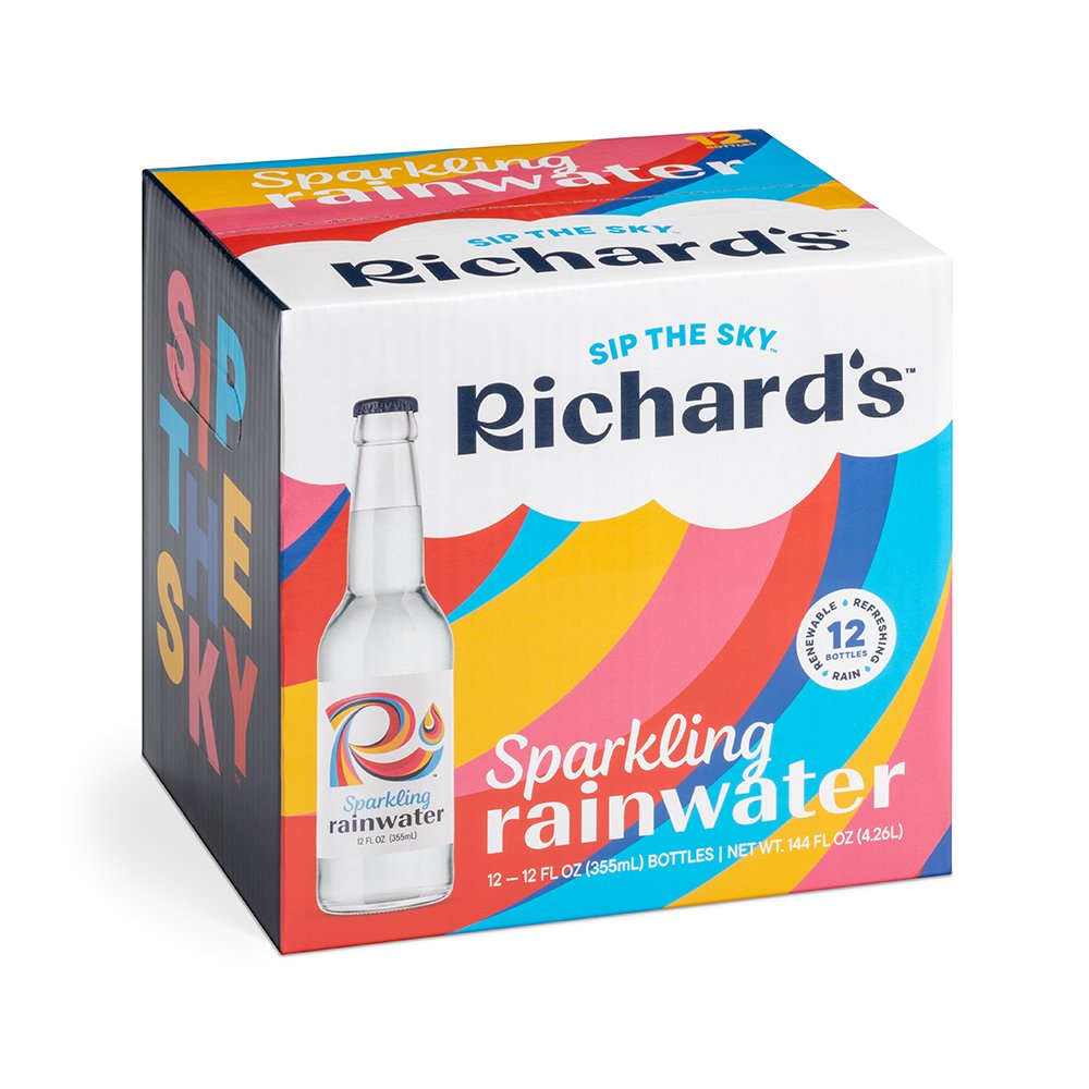 Richard's Sparkling Rainwater Glass Bottle
