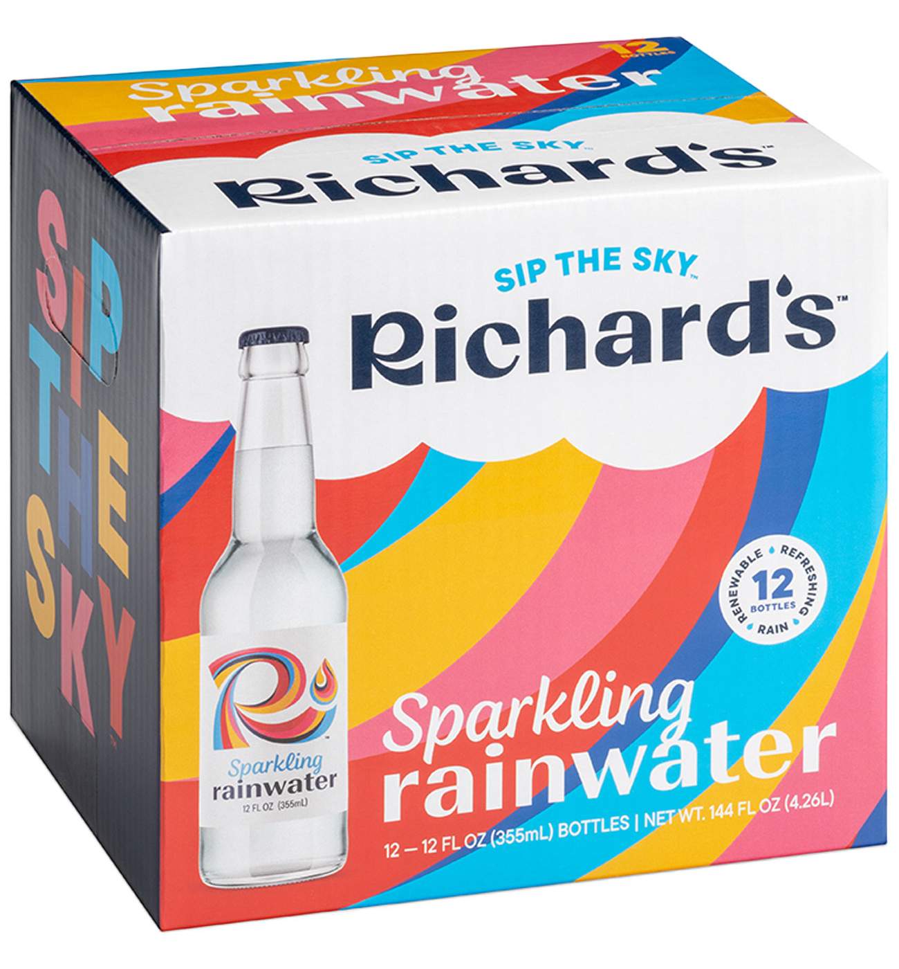 Richards Rainwater Sparkling Rainwater Bottles 12 pk; image 1 of 3