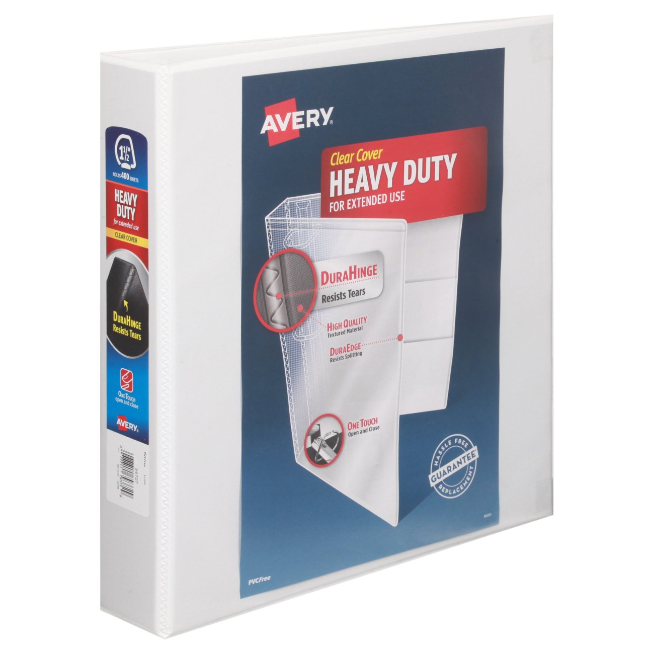 Avery White Heavy-Duty View Binder - Shop Binders at H-E-B