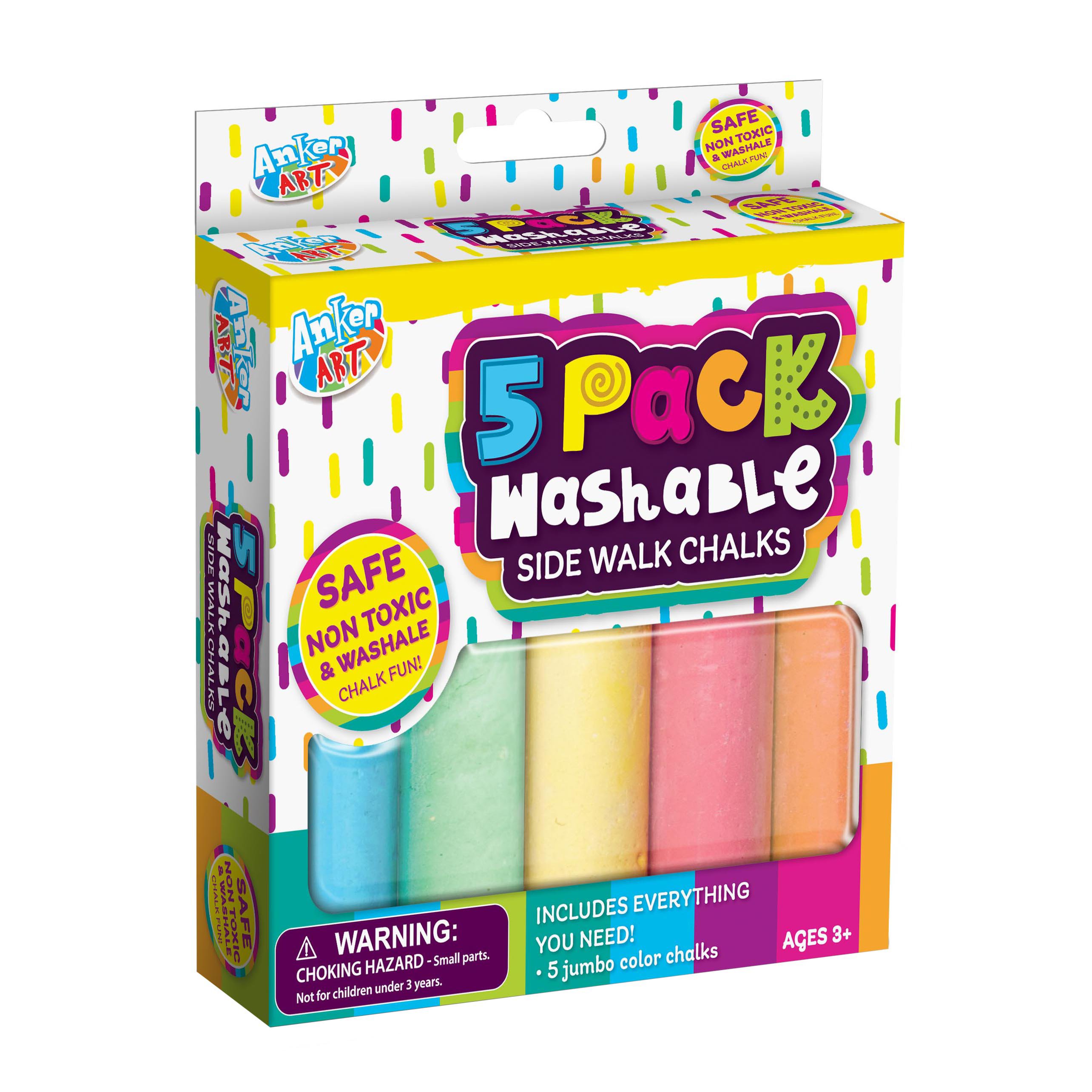 Anker Art Washable Sidewalk Jumbo Chalk Shop Chalk at HEB
