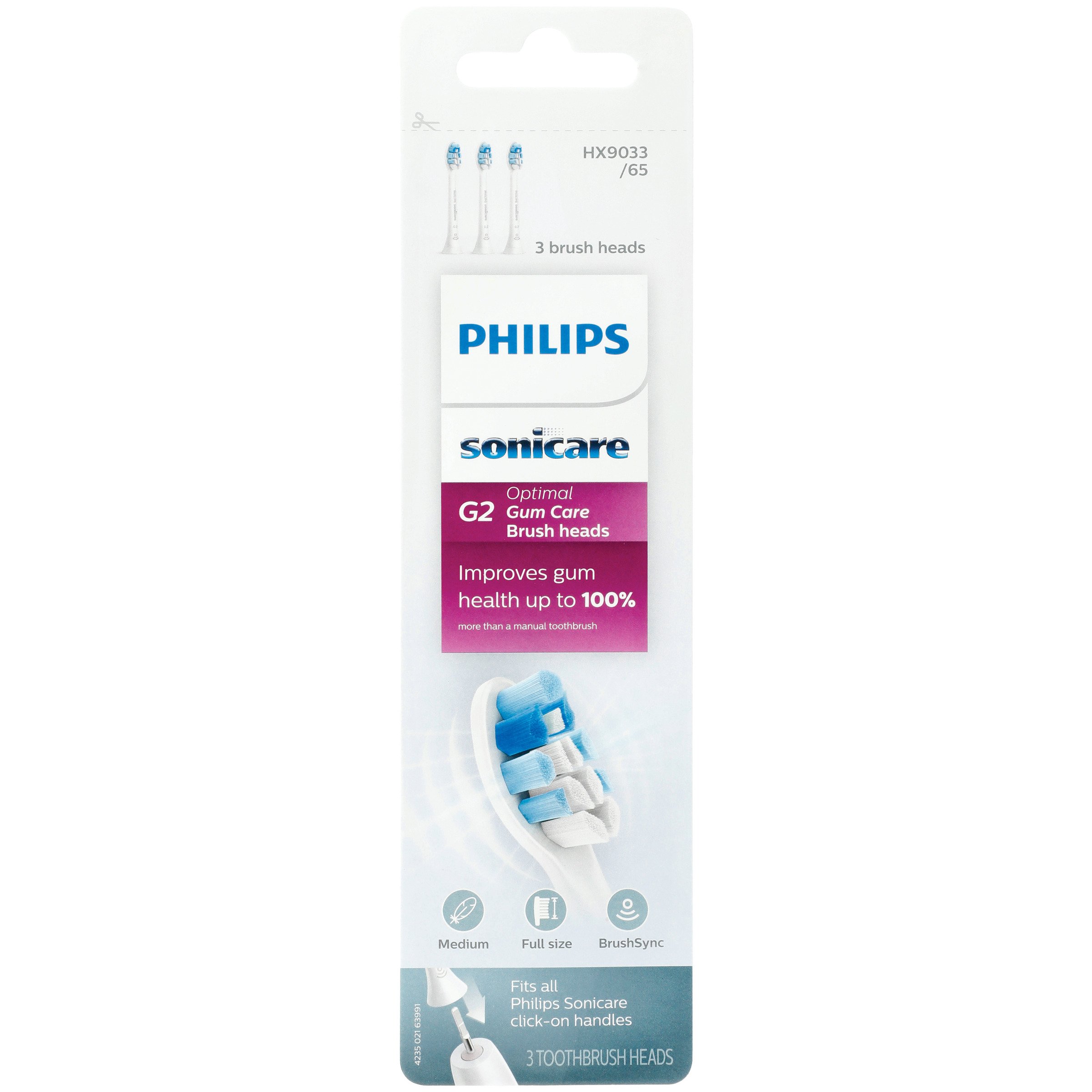 Emigrate comedy drunk Philips Sonicare G2 Opitmal Gum Health Replacement Toothbrush Head - Shop  Toothbrushes at H-E-B