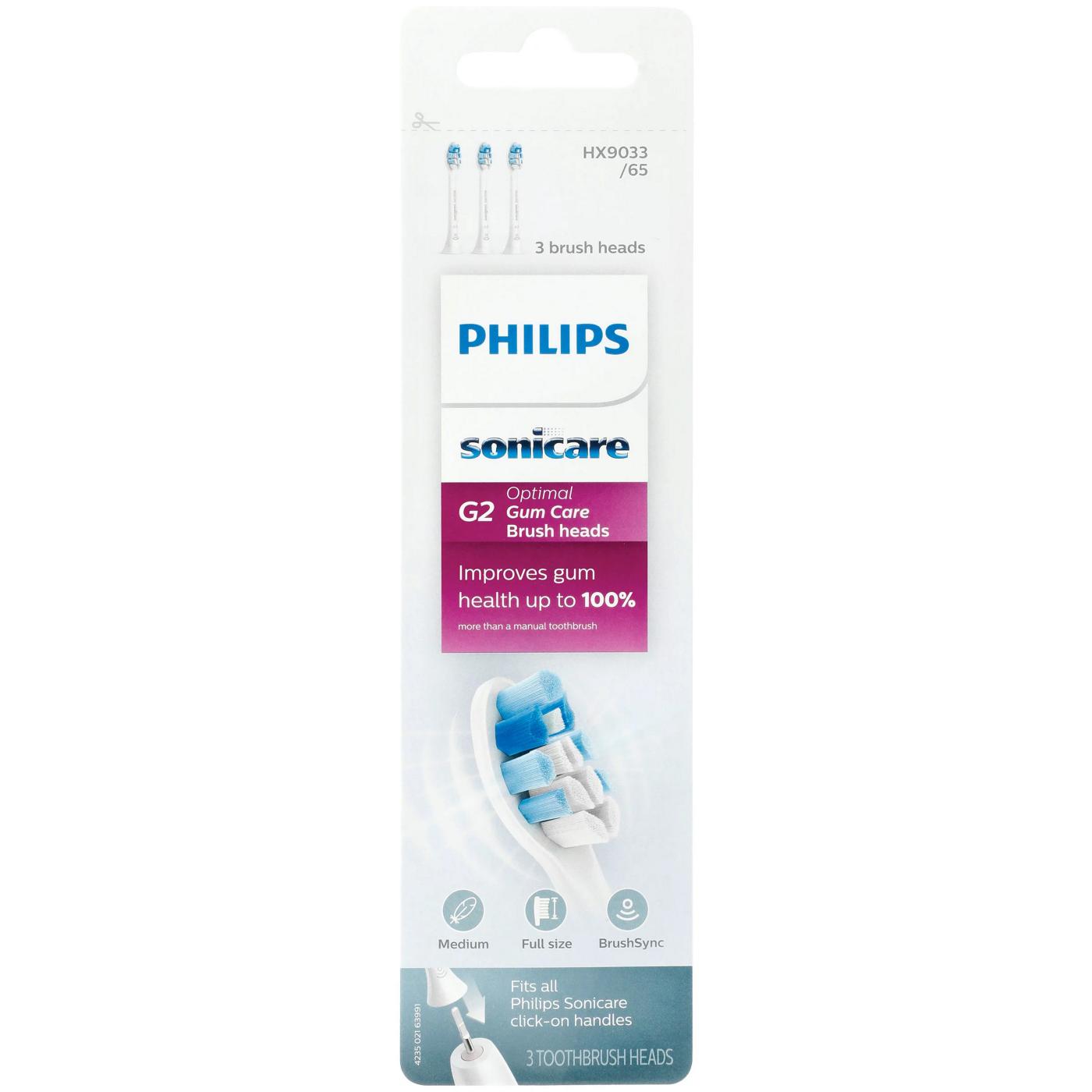 Philips Sonicare G2 Opitmal Gum Health Replacement Toothbrush Head; image 1 of 3