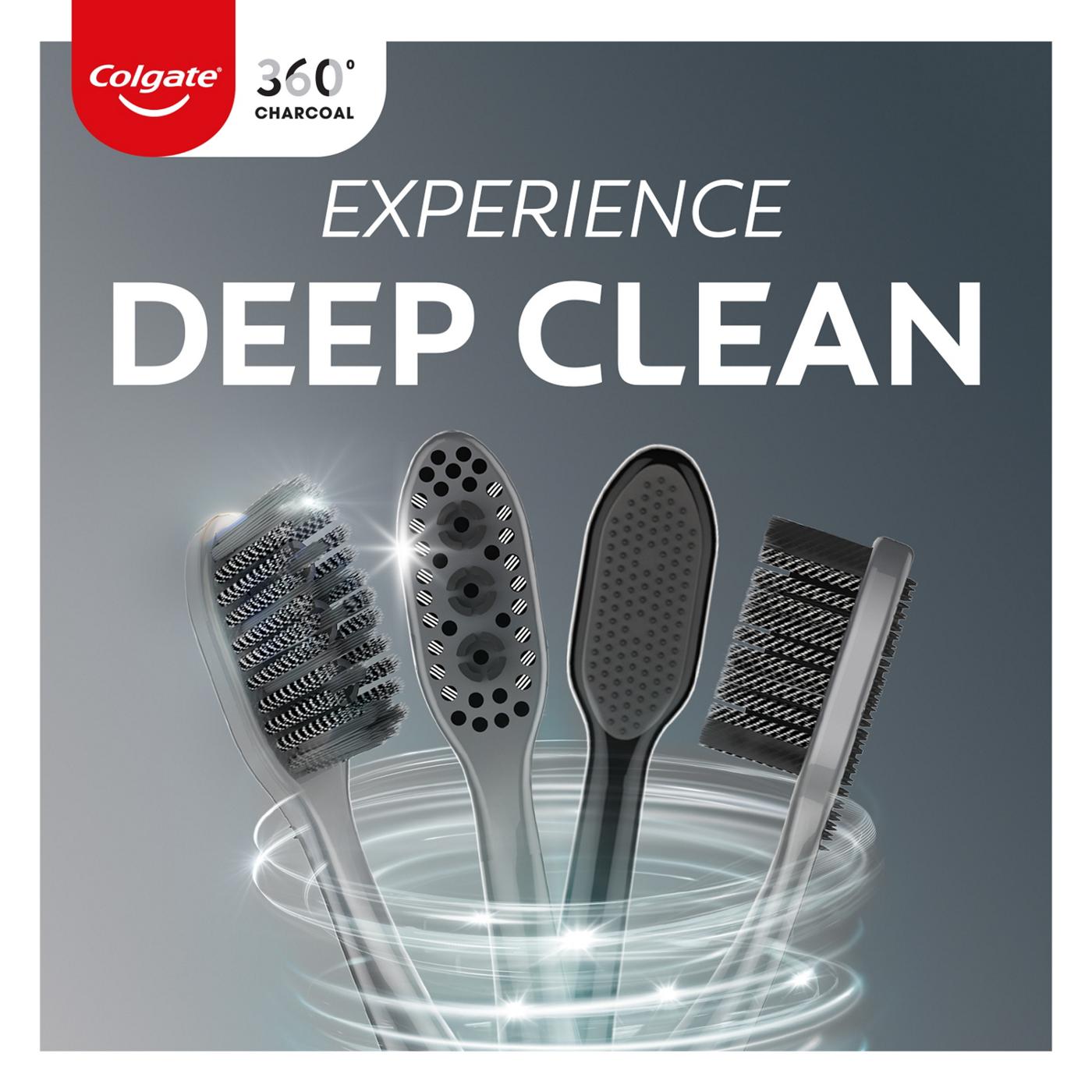 Colgate 360 Charcoal Toothbrush Twin Pack - Soft; image 2 of 7