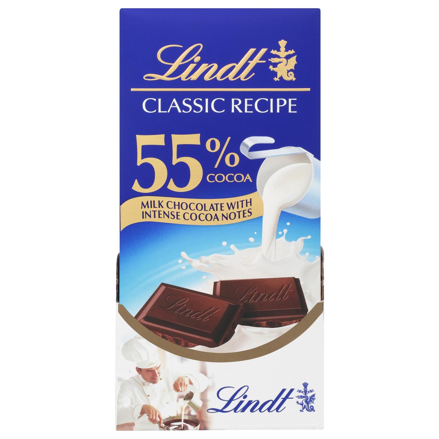 Lindt Classic Recipe 55% Cocoa Milk Chocolate Bar; image 1 of 2