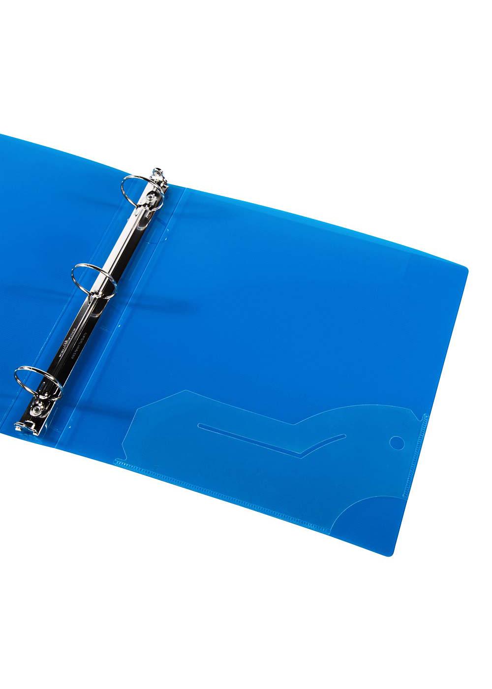 Filexec Products 3-Ring Pocket Poly Binder - Blue; image 2 of 2