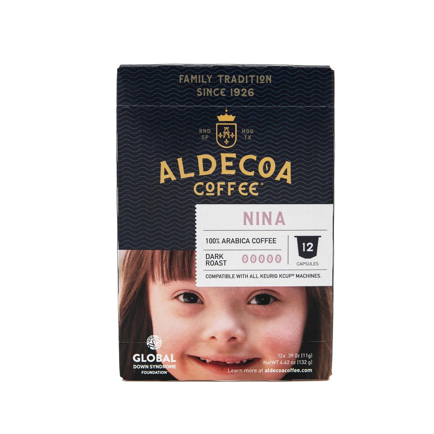 Aldecoa Nina Dark Roast Single Serve Coffee Capsules; image 1 of 2