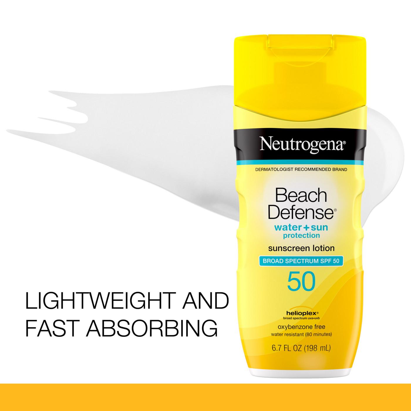 Neutrogena Beach Defense Sunscreen Lotion - SPF 50; image 5 of 8