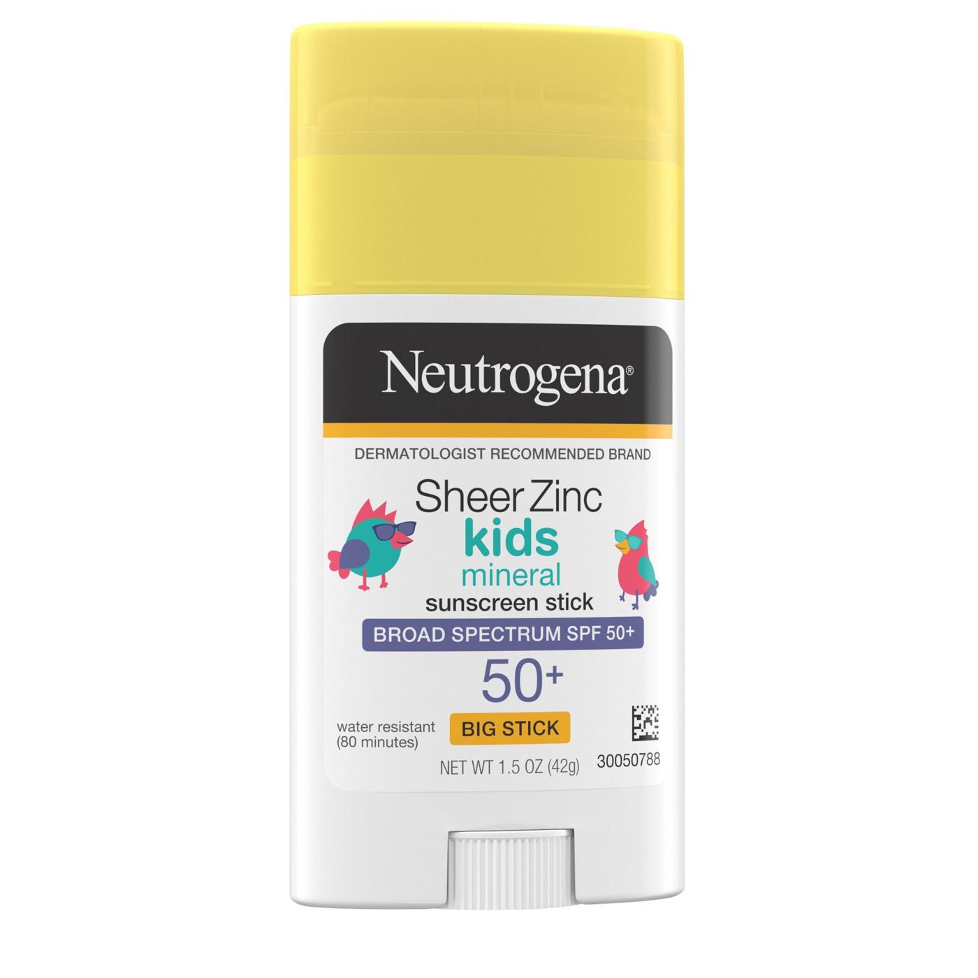 Neutrogena Sheer Zinc Kids Mineral Sunscreen Stick - SPF 50+; image 7 of 8