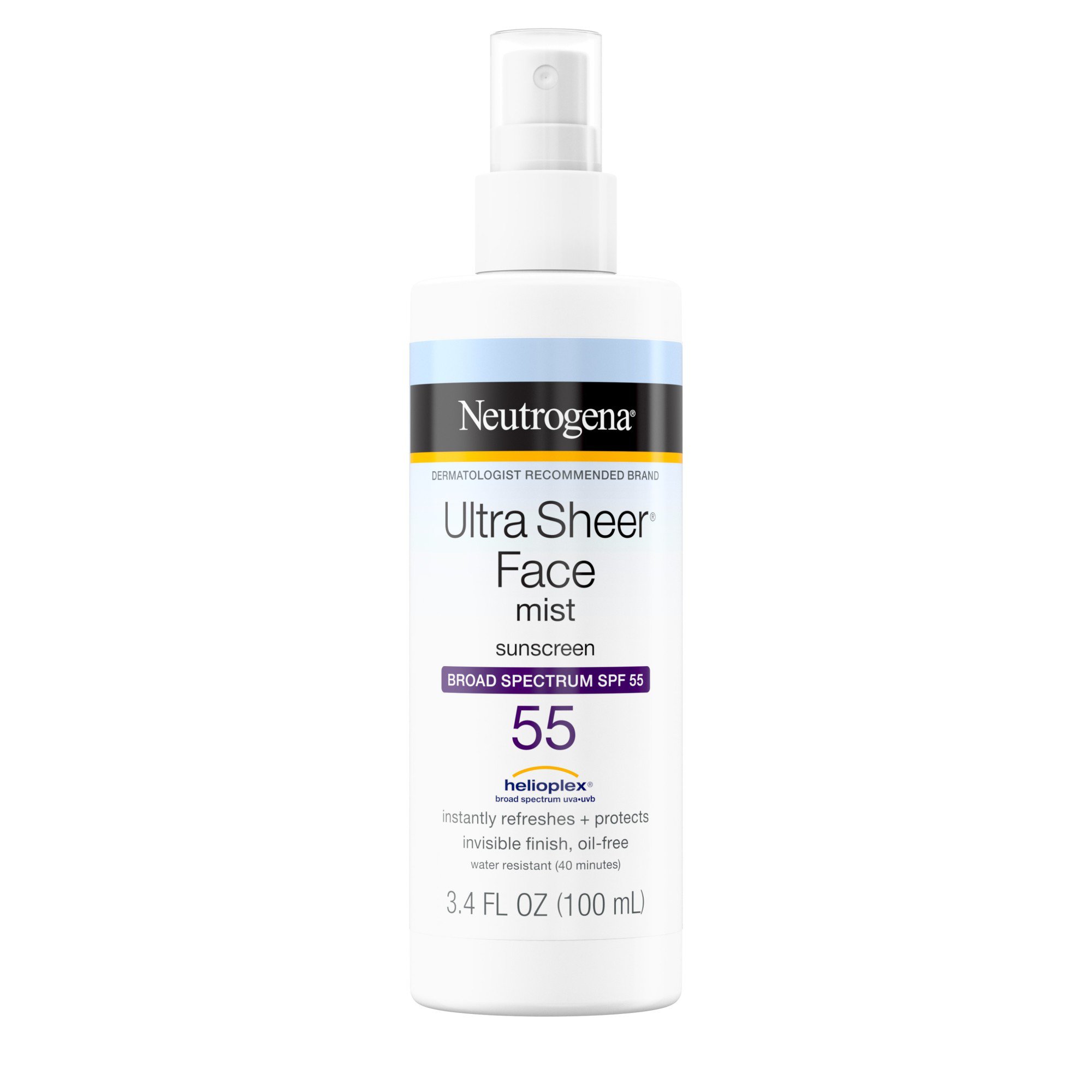 Neutrogena Ultra Sheer Face Mist Sunscreen SPF 55 Shop Sunscreen