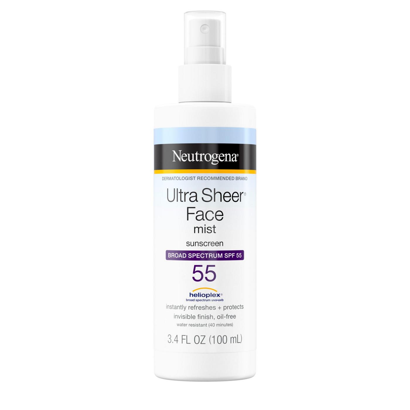 Neutrogena Ultra Sheer Face Mist Sunscreen - SPF 55; image 1 of 7