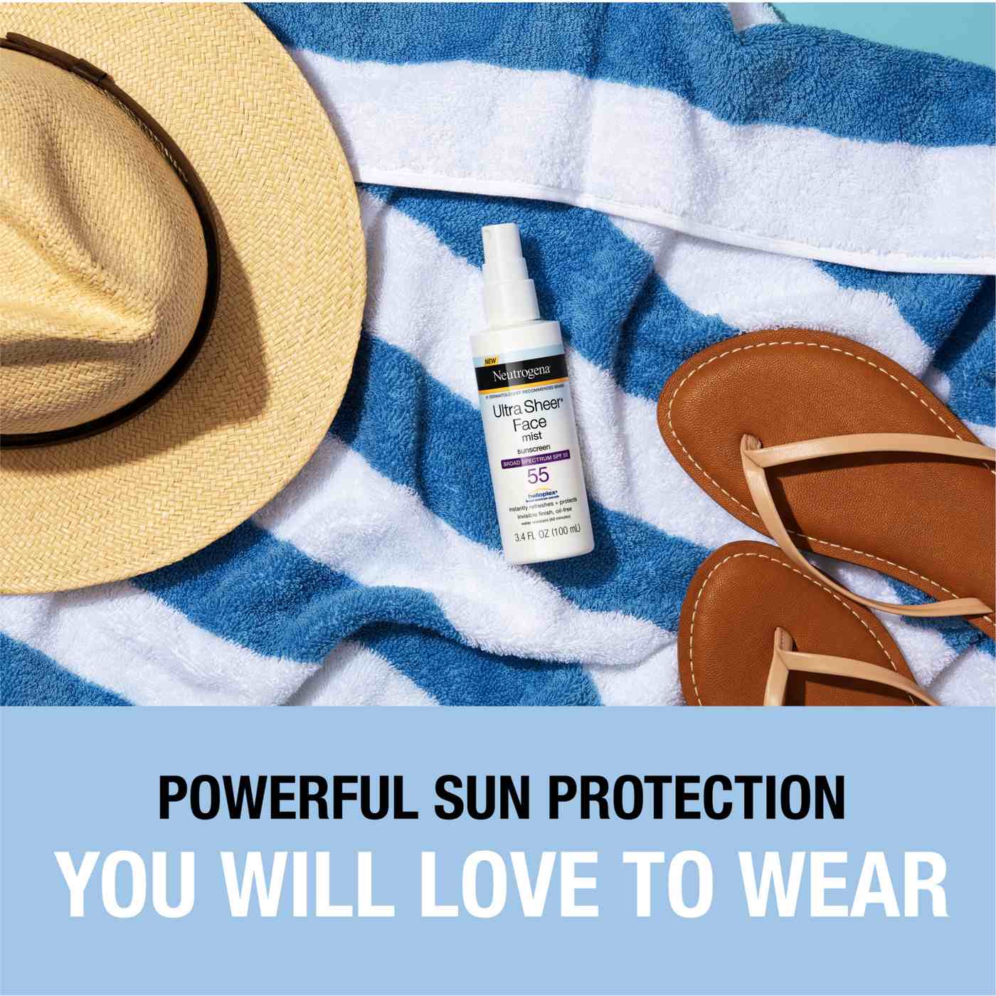 Neutrogena Ultra Sheer Face Mist Sunscreen SPF 55 Shop Sunscreen