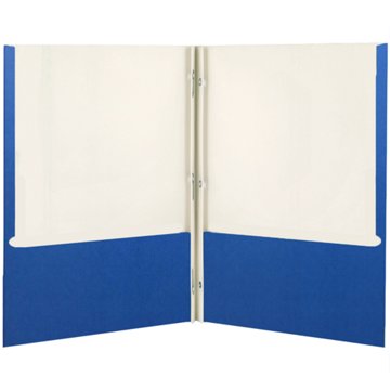 H-E-B Paper Pocket Folder with Prongs - Blue