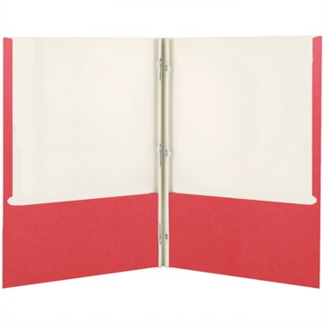 H-E-B Paper Pocket Folder with Prongs - Red