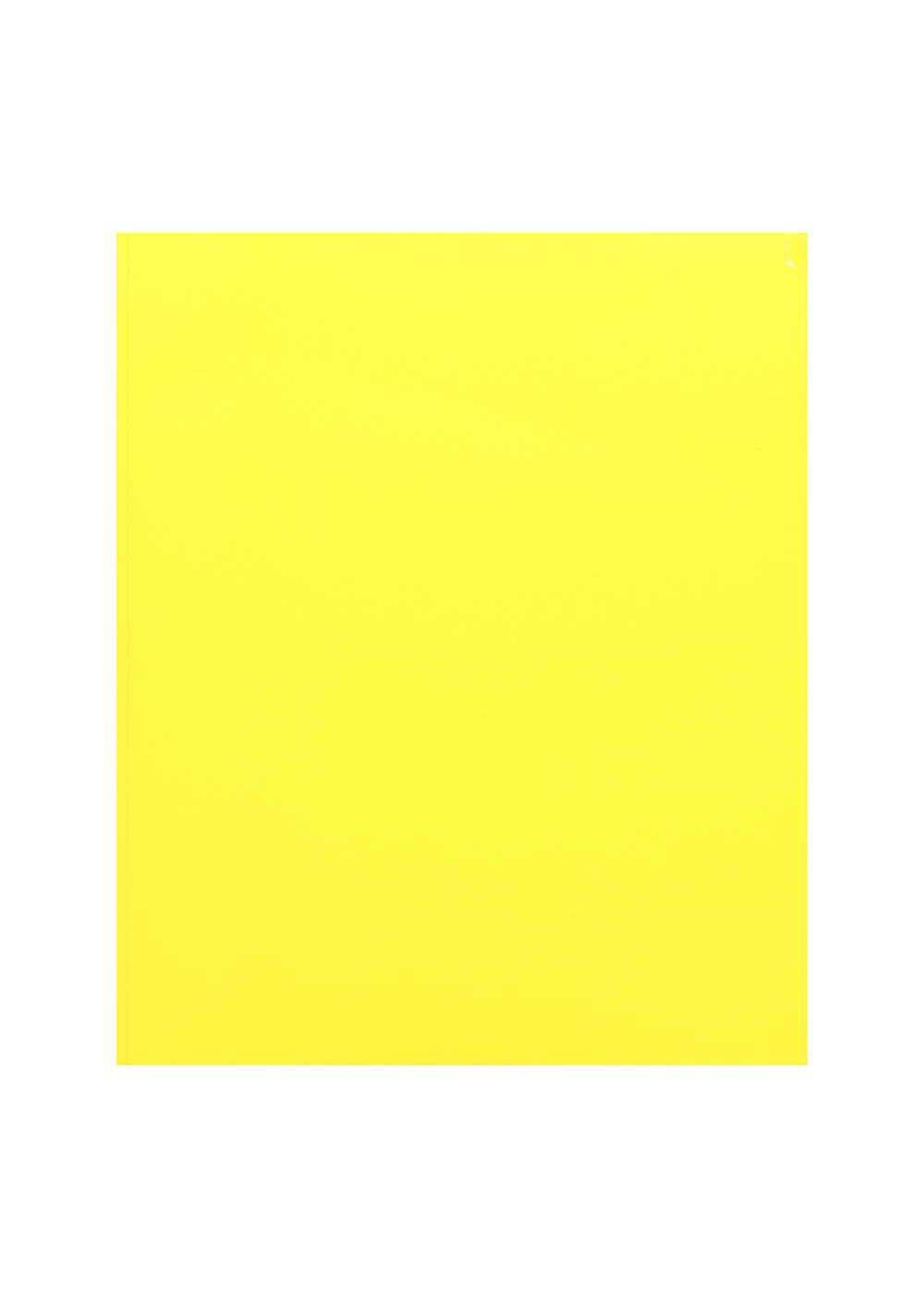 H-E-B Pocket Paper Folder with Prongs - Yellow; image 1 of 2