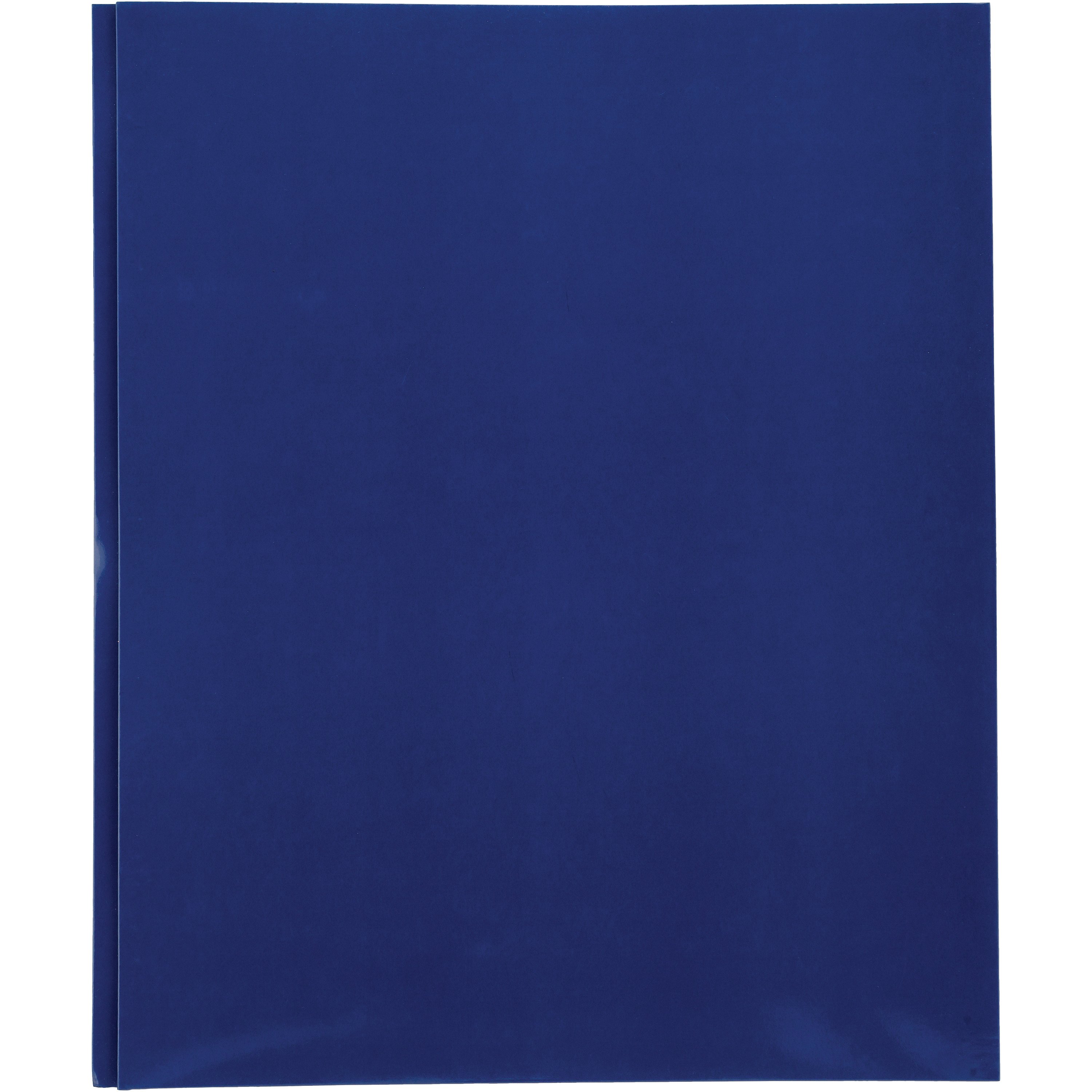 H-E-B Blue Laminated Portfolio With Prongs - Shop Folders At H-E-B